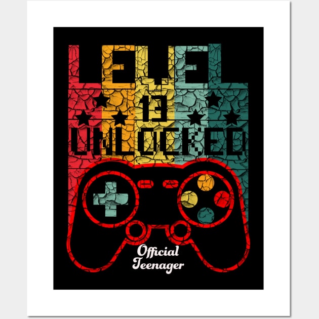 Level 13 Unlocked Awesome 2008 Video Game Wall Art by  Funny .designs123